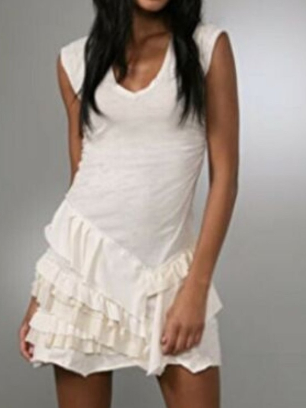 Oonagh By Nanette Leopore Ruffle Dress In Ivory